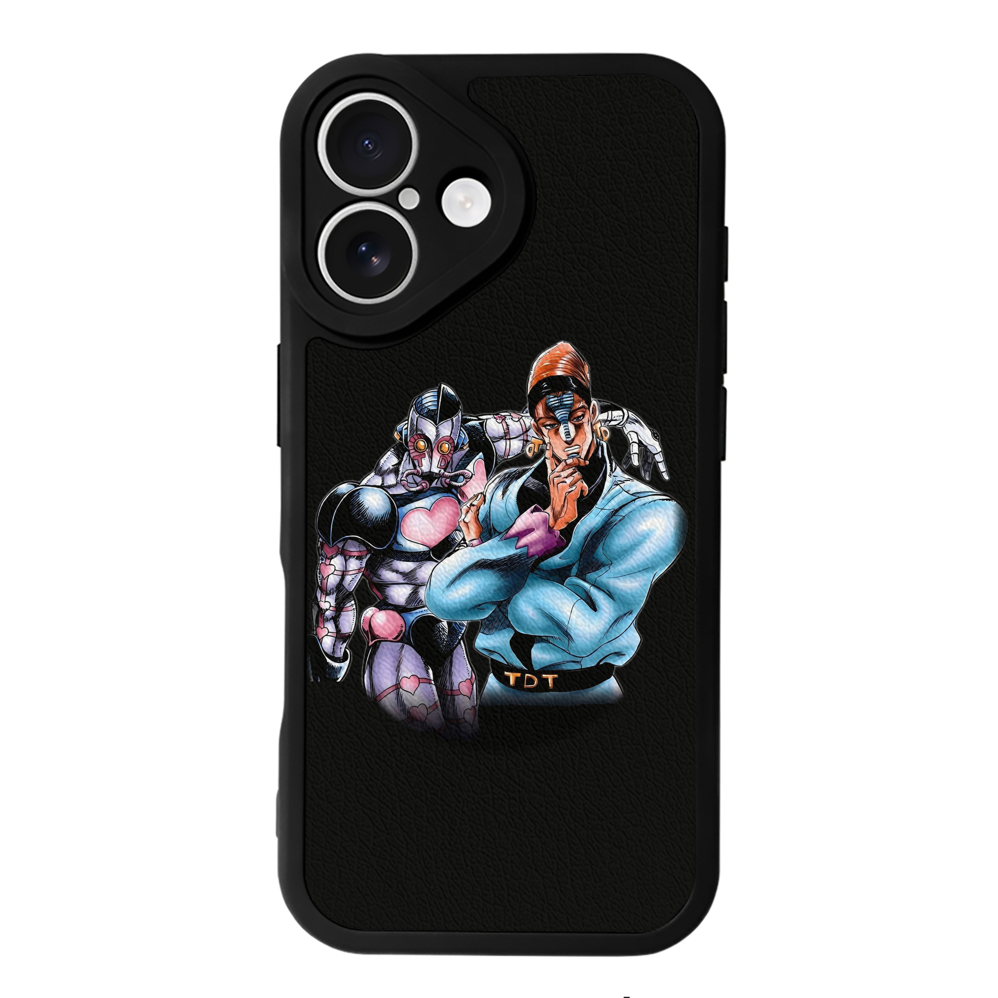（画像用） ジョジョの奇妙な冒険 ひがしかた じょうすけ JoJo's Bizarre Adventure Higashikata Josuke 【iPhone 16シリーズ対応】シリコンスマホケース（レザー調） 材質：シリコン